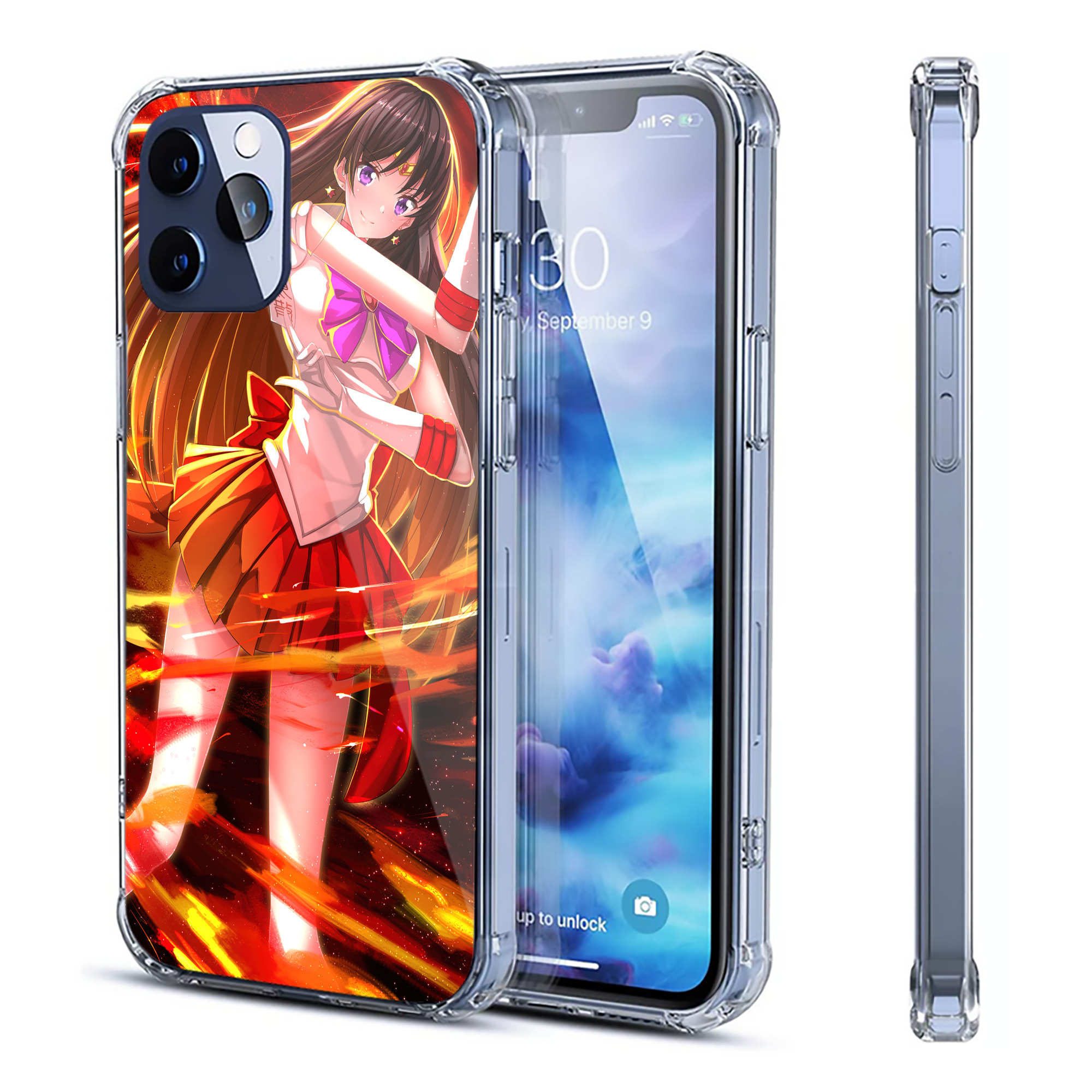 （画像用） 美少女戦士セーラームーン Sailor Moon 【iPhone 12シリーズ対応】透明スマホケース（クリアソフトケース）